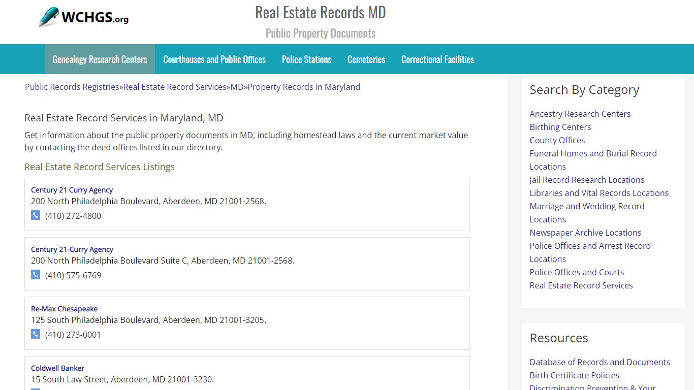 Real Estate Records MD - Public Property Documents